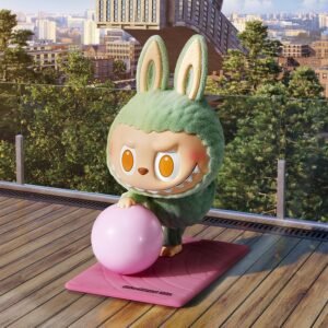 THE MONSTERS Labubu Lazy Yoga Series Figures - Image 3