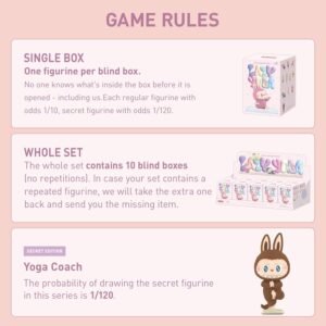 THE MONSTERS Labubu Lazy Yoga Series Figures - Image 6